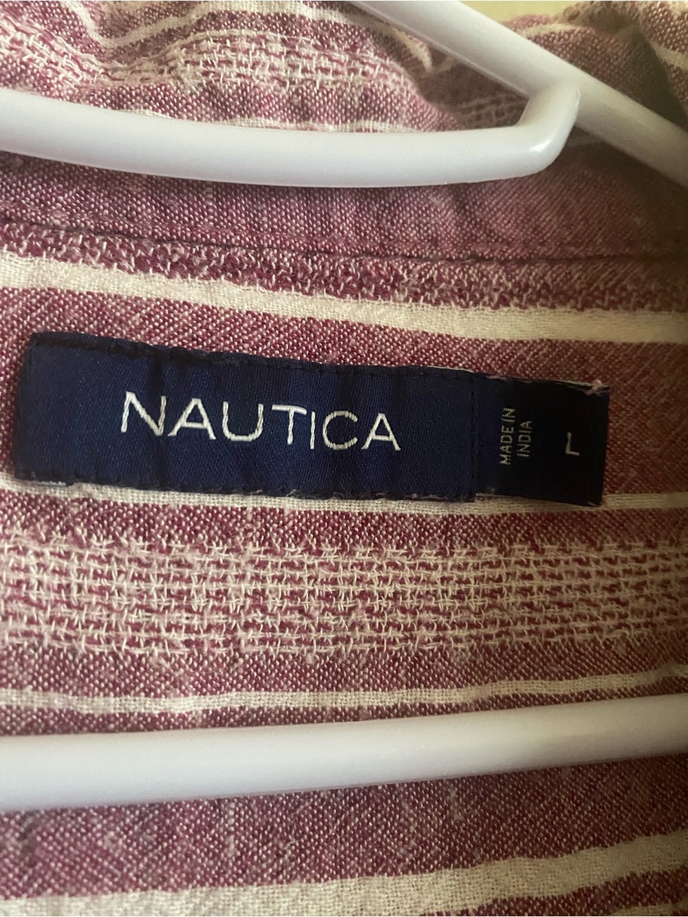 Nautica Linen Blend Camp Shirt - Picture 3 of 6